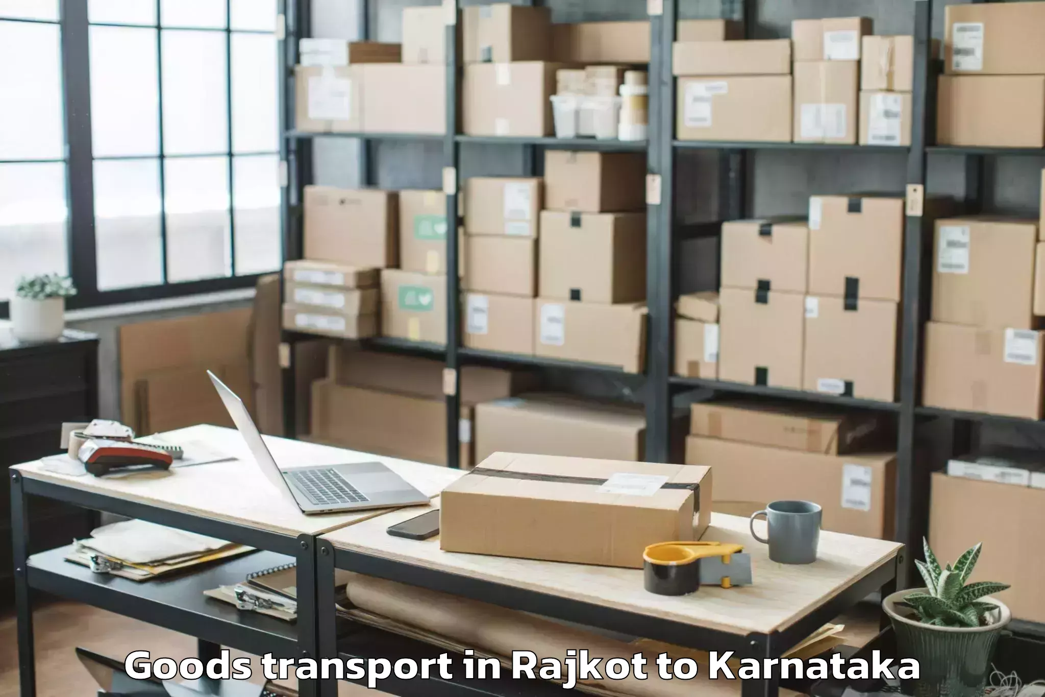 Professional Rajkot to Siruguppa Goods Transport